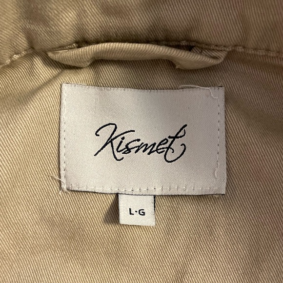 Kismet Khaki Utility Jacket Size Large - Picture 5 of 8